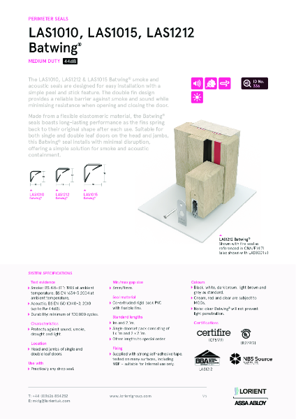 LAS1010, LAS1212, LAS1015 Batwing datasheet