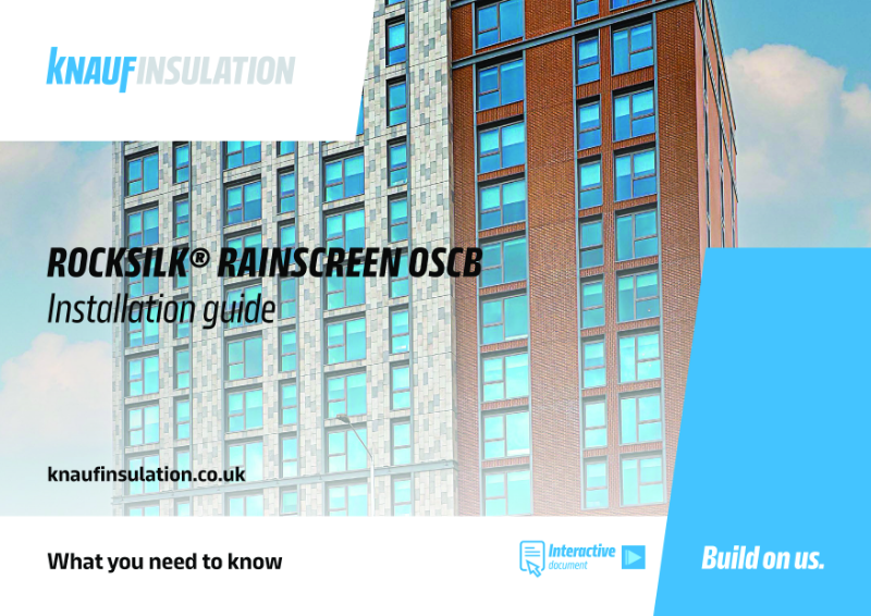 Knauf Insulation Rocksilk® Rainscreen OSCB - Installation Guide