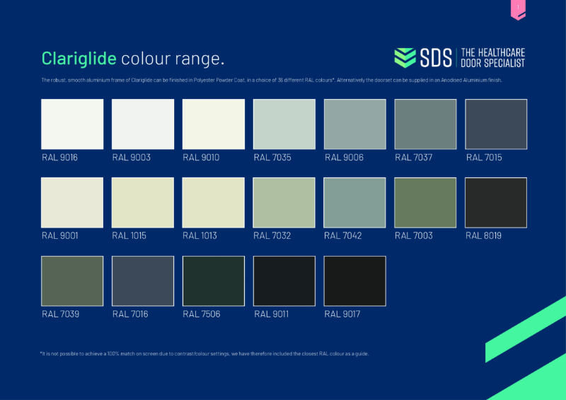 Clariglide colour range