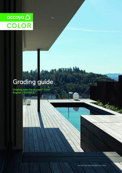 Accoya Color Grey Grading Guide