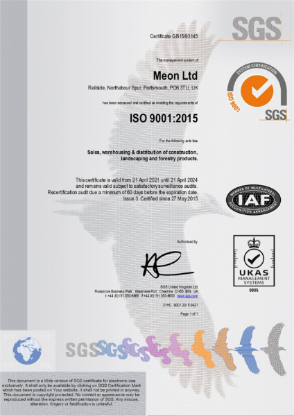 ISO 9001 Certificate