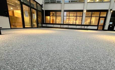 Commercial Resin Bound surface installed in Wembley