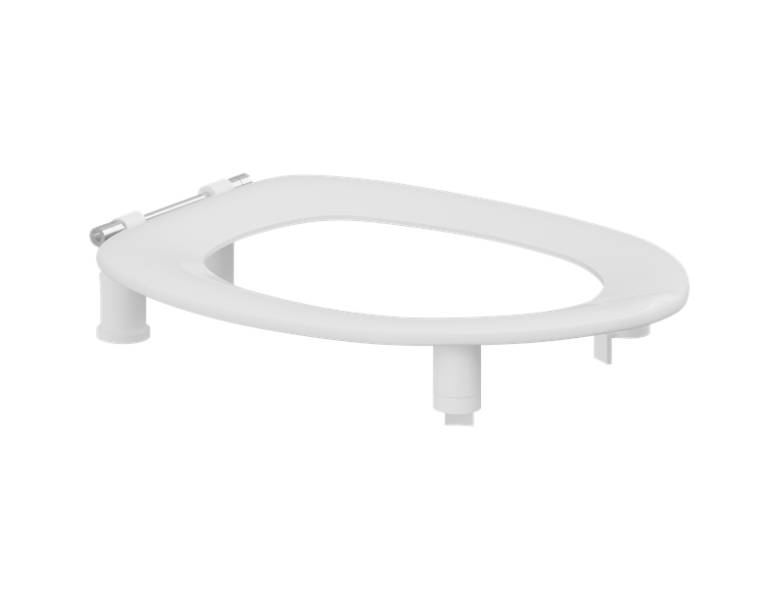 Dania raised toilet seat with cover and splashguard