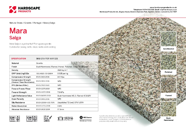 Mara Salga Hardscape Datasheet