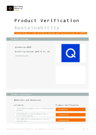 LEED US - Aluminium 6063