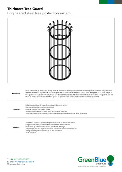 GBU Thirlmere Tree Guard Datasheet