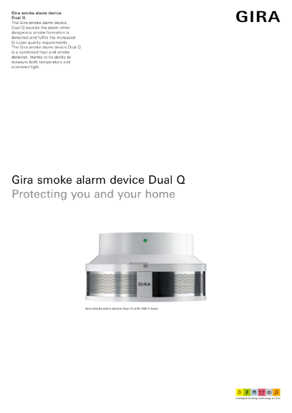 Gira Smoke Alarm Device Dual Q
