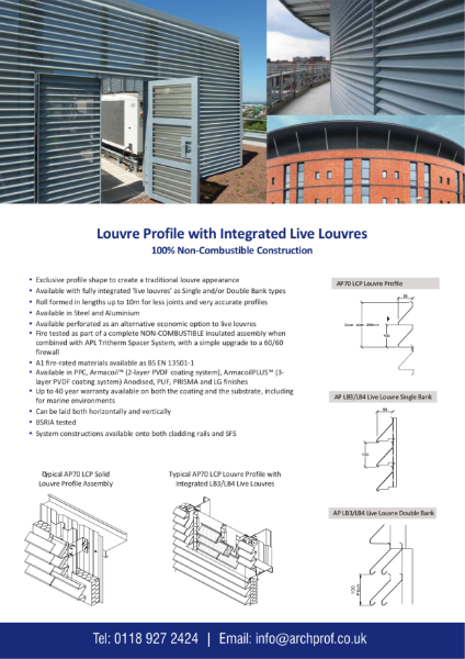 APL Louvre Profile & Live Louvre - System Summary