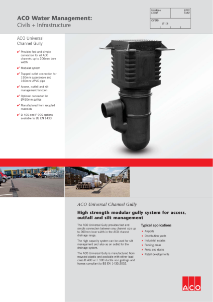 ACO Universal Gully Brochure