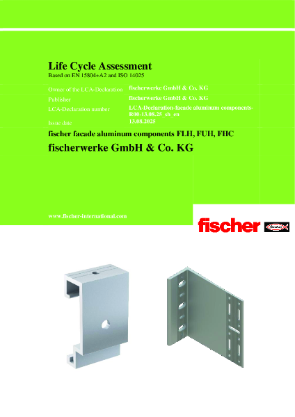 LCA-Declaration-facade aluminum components-R00-13.08.25