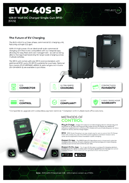 EVD-40S-P Datasheet