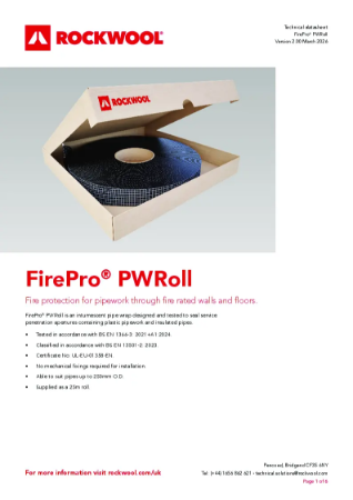 FirePro® PWRoll - Product Data Sheet