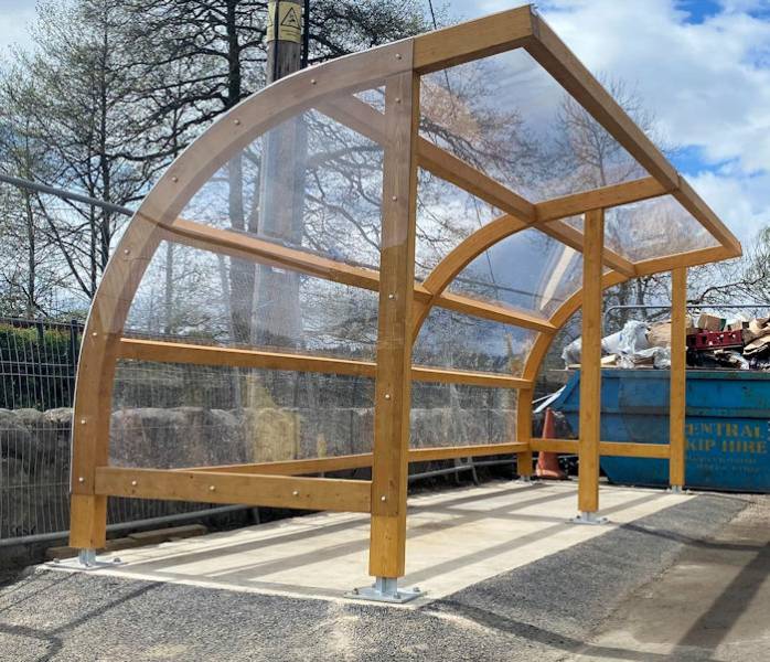 Aberfoyle Primary School, Scotland - Denver Timber Cycle Shelter