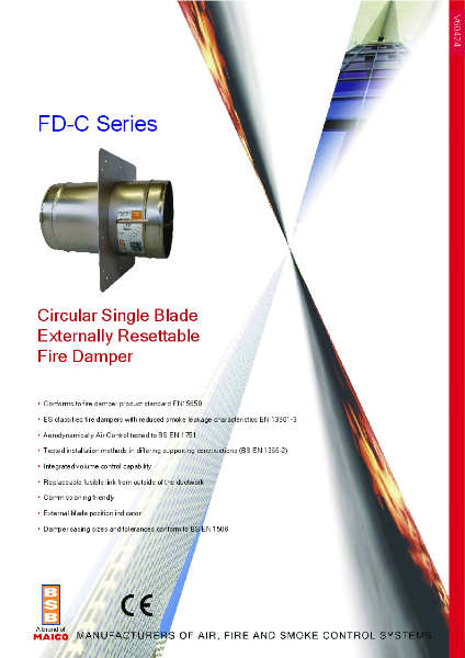FD-C Series Mechanical Circular Fire Damper Brochure