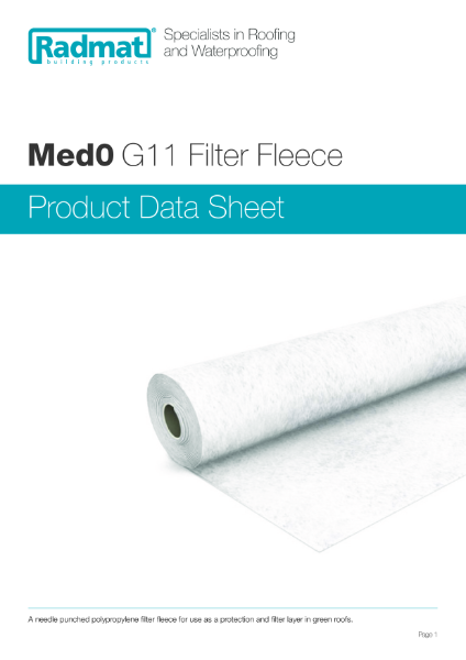 G11 MedO Filter Fleece