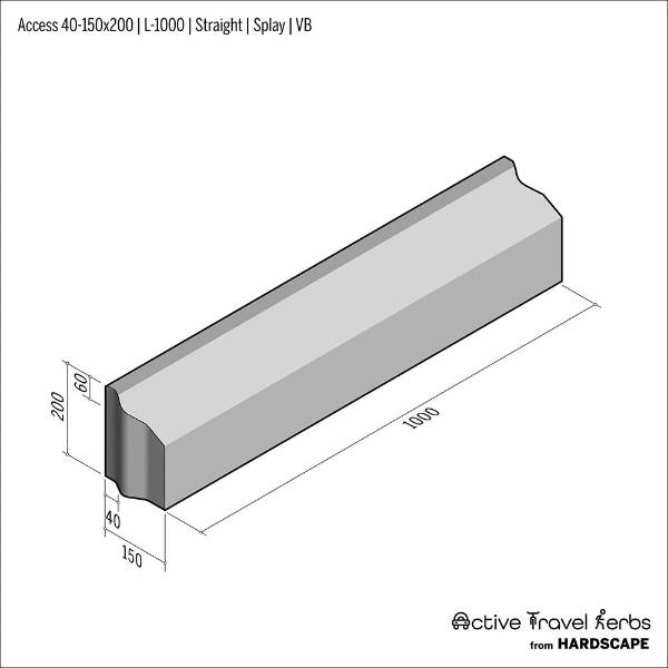 Active Travel Kerb - Access - Concrete Kerbs | Hardscape Products Ltd ...