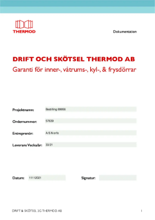 Operation Och Skötsel 2G 57639 Thermod