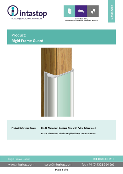 Data Sheet - Rigid Frame Guard