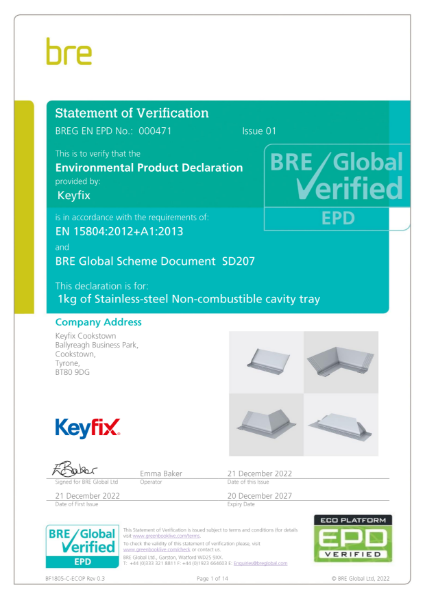 Environmental Product Declaration Certification