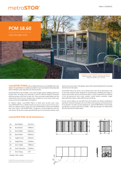 PCM 18.60 Data Sheets