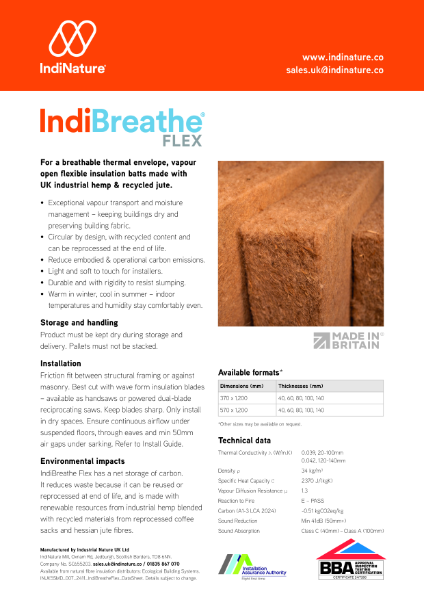 IndiBreathe Flex Data Sheet
