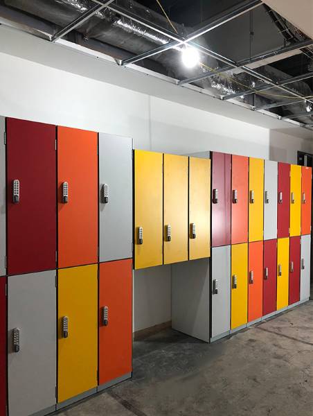 Laminate Lockers at Alexandra park