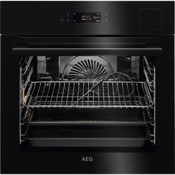 AEG BLACK ECOLINE STEAMPRO WITH STEAM CLEANING OVEN -BSK798280B