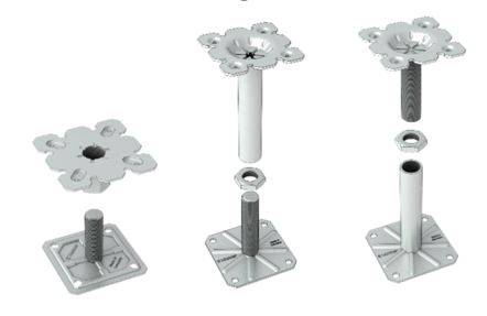 Raised Floor Pedestals Type H