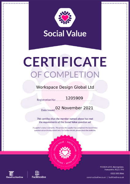 Social Value Certificate