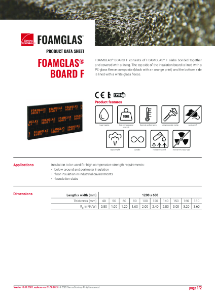 PDS_FOAMGLAS® Board F