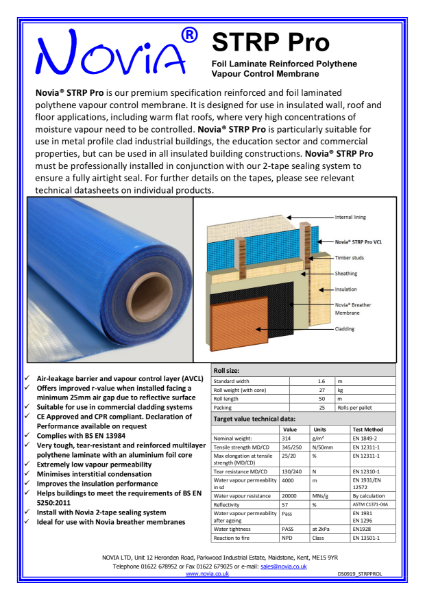 Novia STRP Pro High Performance Reinforced Foil VCL