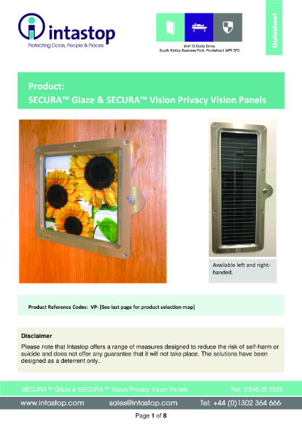 Data sheet - Secura Vision Panel