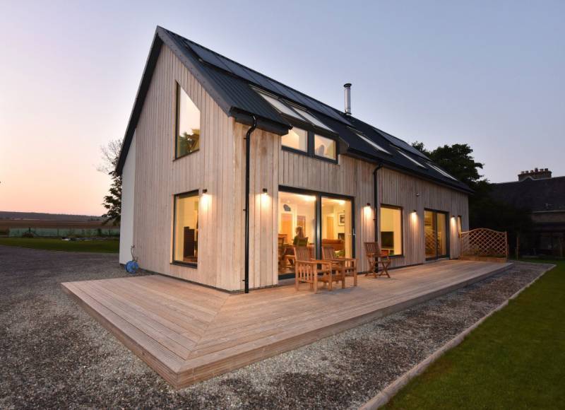 A Fabric First Approach for a four-bedroom dwelling in the Scottish Highlands.