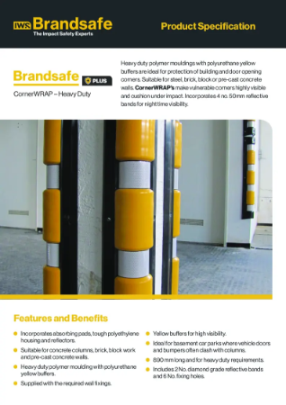 CornerWRAP Protector (Heavy Duty) - Brandsafe Spec Sheet
