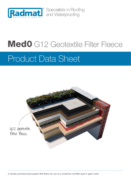 MedO G12 Geotextile Filter Fleece Product Data Sheet