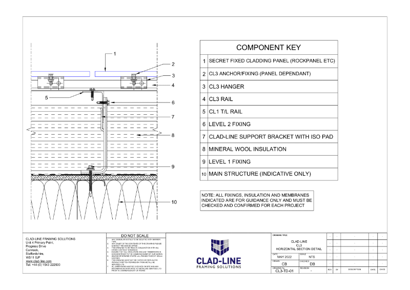CL3 - Horizontal Section Technical Drawing