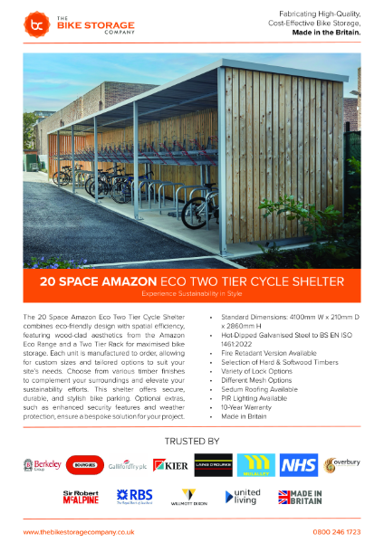 Premium Amazon Eco Two Tier Shelter Information Sheet