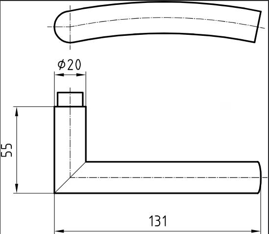 5076 Handle Drawing