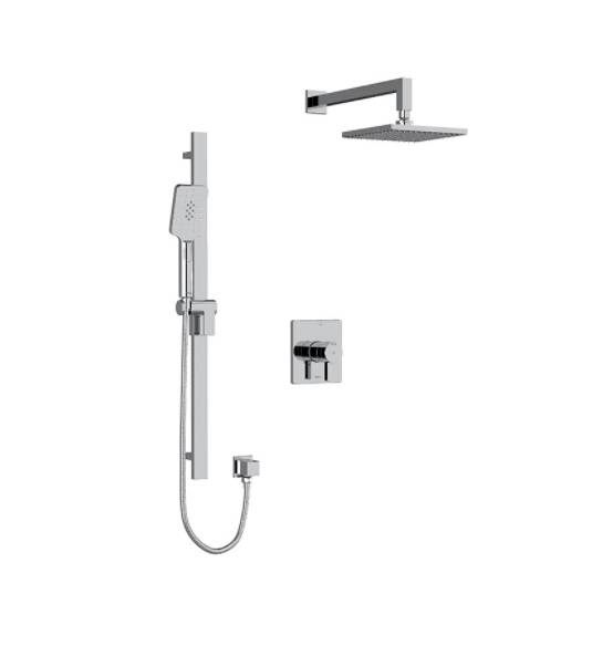 Paradox Shower Kit With Hand Shower Rail And Fixed Head 2 Way Thermo Valve