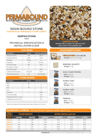 Resin Bound Stone — Kentish Stone TDS