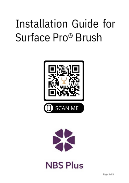 Surface Pro Brush Install Guide