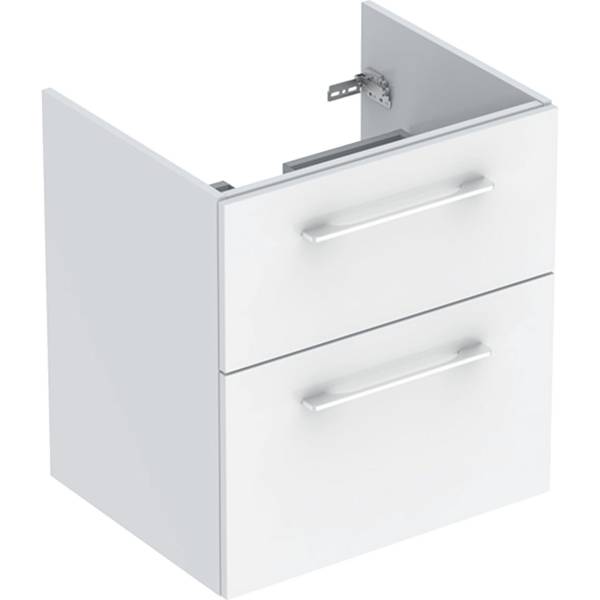 Geberit Selnova Square cabinet for vanity basin, slim rim, with two drawers - Vanity Basin Cabinet