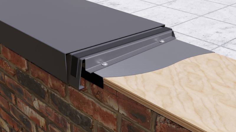 Copings - Weatherstruck (sloped)  - Aluminium Coping System
