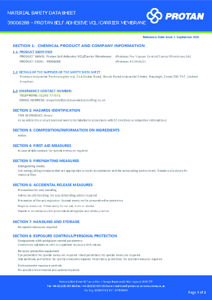 39006288_MSDS_Protan SA VCL.Carrier Membrane
