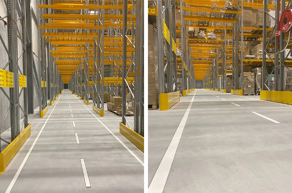 Teqton levererar 37 500m² högpresterande golv till DSV:S nya anläggning i Ringsted