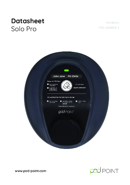 Pod Solo Pro - Datasheet