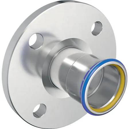 Geberit Mapress Stainless Steel Flange PN 10/16, With Pressing Socket (Gas)