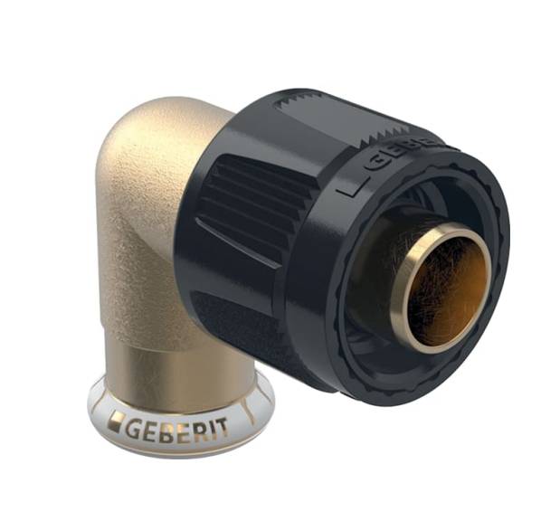 Geberit Mapress Elbow Adaptor 90° with MasterFix