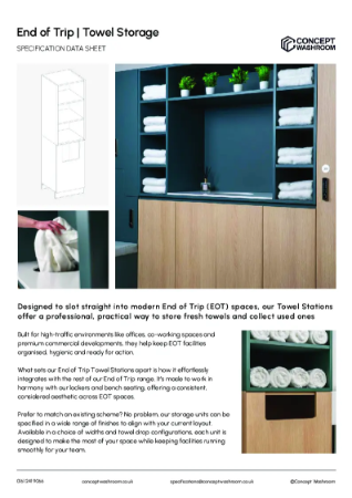 Towel Station - Product Data Sheet