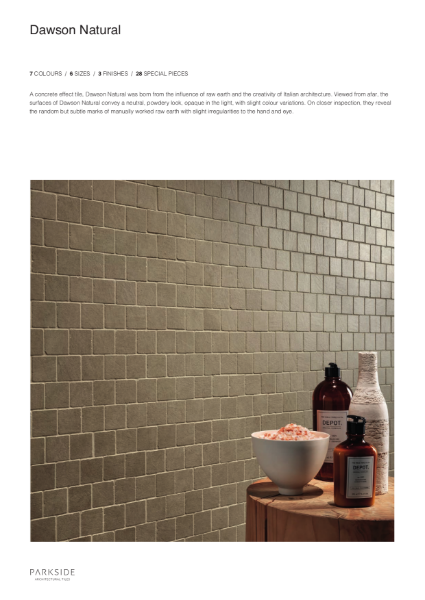 Dawson Natural - Concrete Effect Tiles